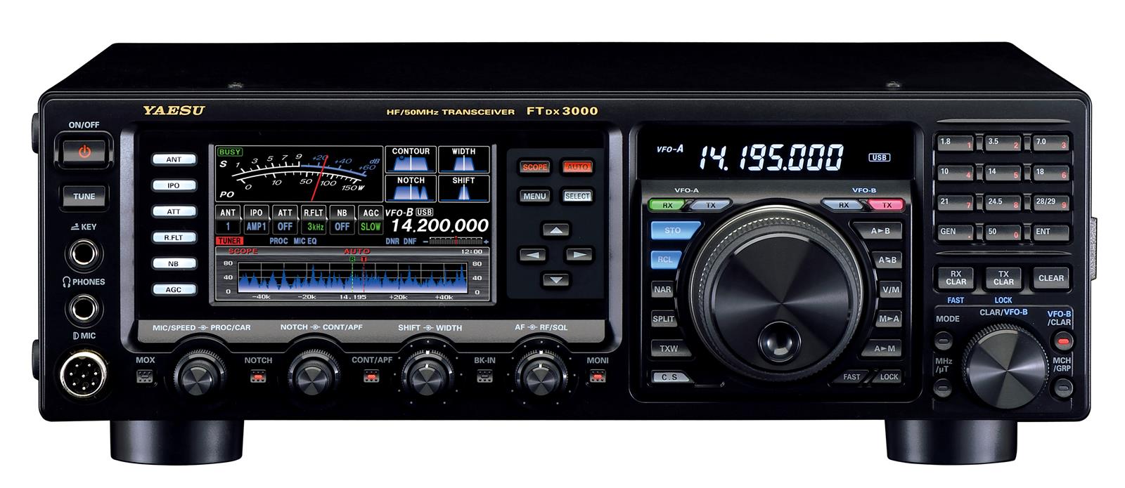 Yaesu FTDX3000 — front panel view